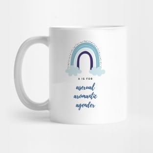 A is for Asexual Aromantic Agender Mug